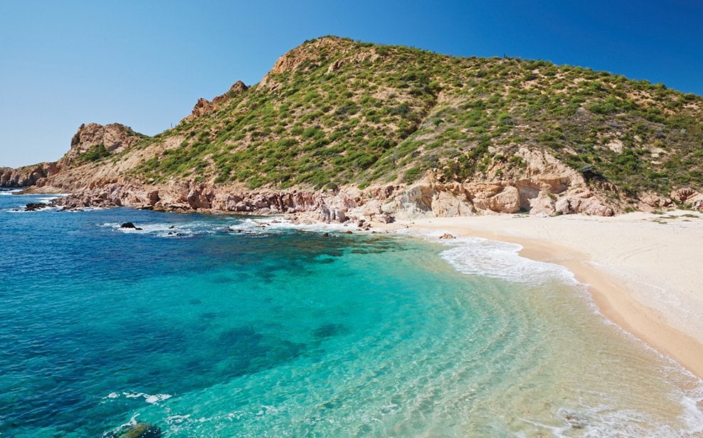 Clear water at Chileno Beach