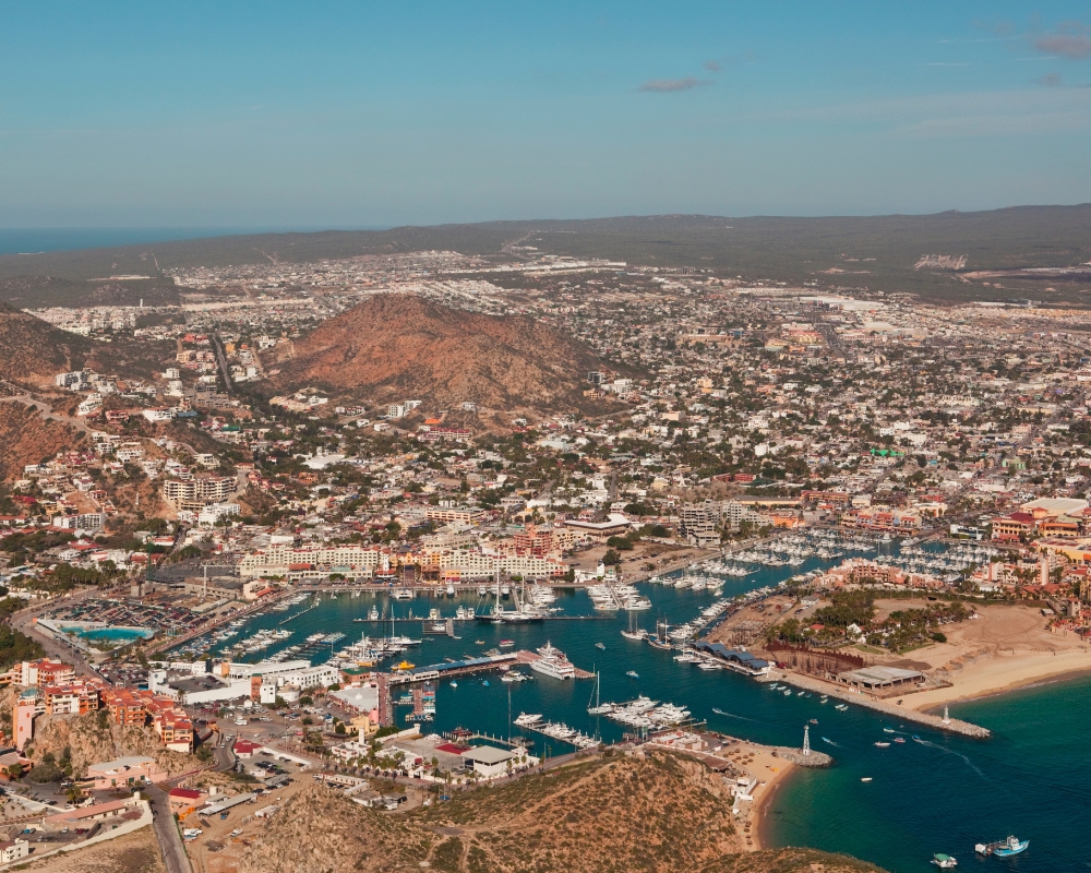 Cabo San Lucas from above
